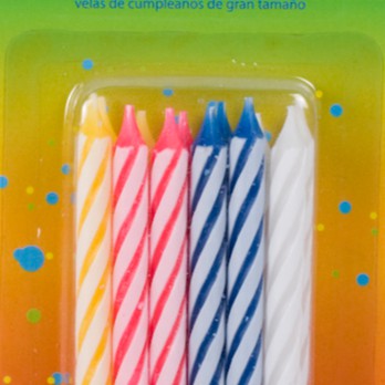 Bộ 12 Đèn cầy sinh nhật Uncle Bills SC0042 8.5cm (Nhiều màu)