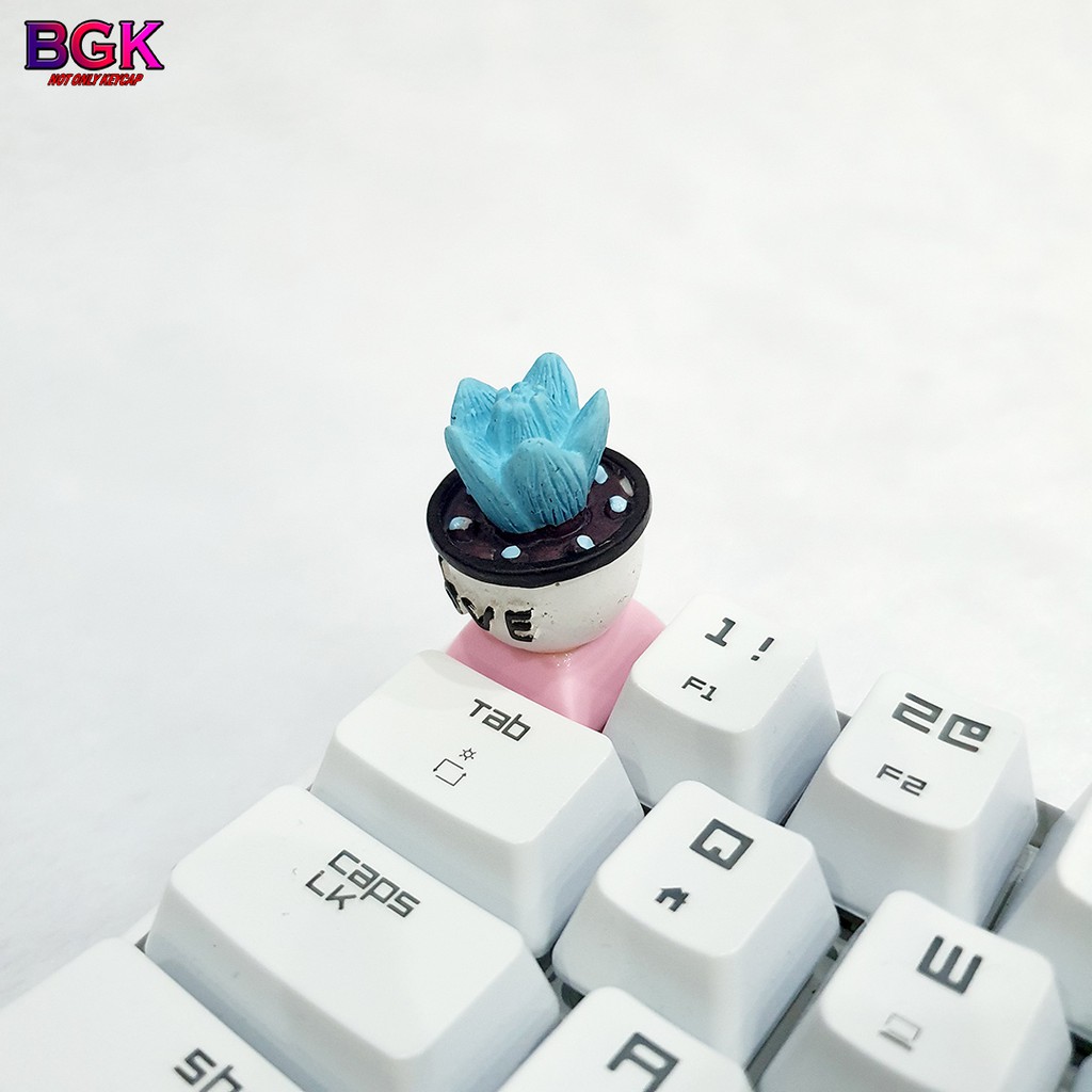 Keycap Lẻ chậu xương rồng cực dễ thương và độc đáo ( keycap resin )( Keycap Artisan )