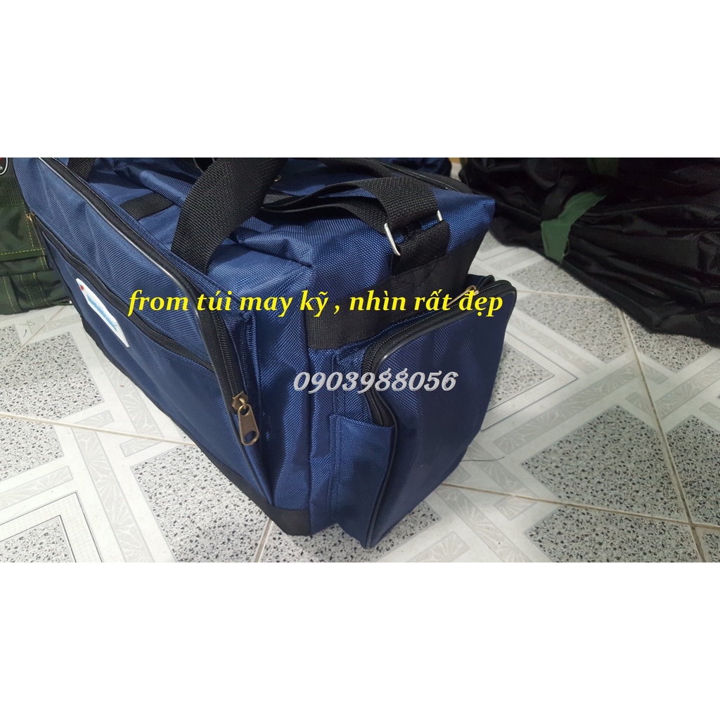 Túi đồ nghề kỹ thuật cơ điện lạnh ngang hộp size lớn khóa đồng loại tốt cao cấp