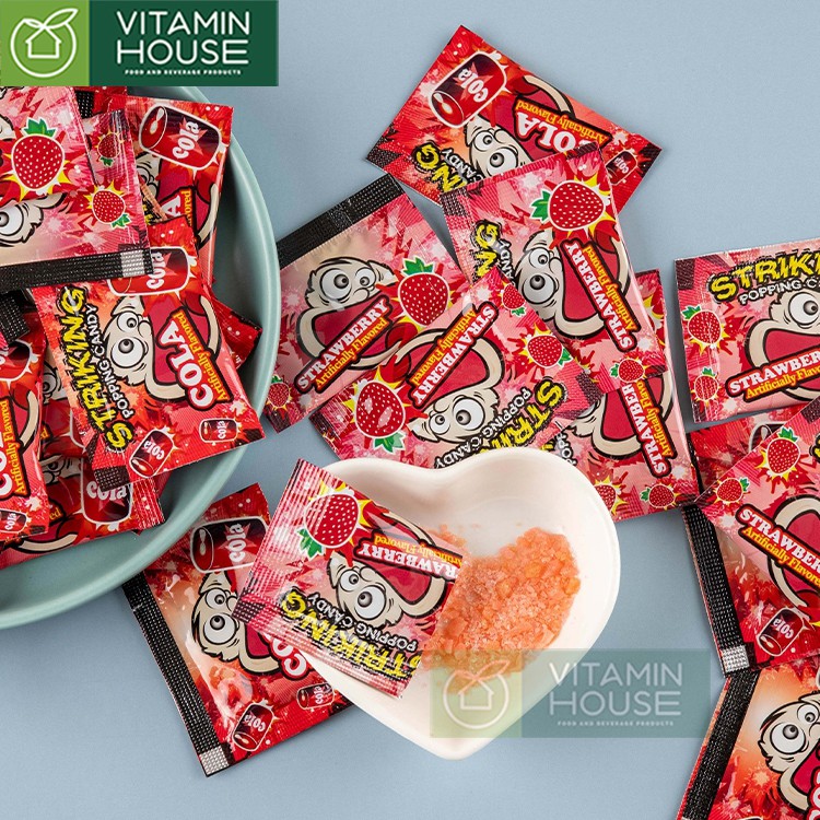 Kẹo Nổ Nhỏ Striking Popping Candy Nhiều Vị 15g [Vitamin House]
