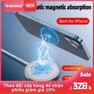 Đế Sạc Không Dây Apple MagSafe 15W Cho iPhone 12 Và Các Dòng Máy Hỗ Trợ Sạc Không Dây