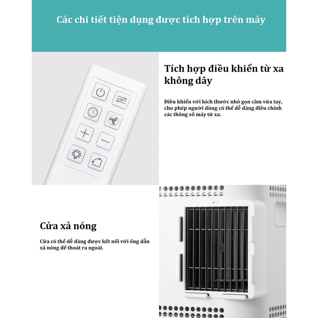 MÁY ĐIỀU HÒA KHÔNG KHÍ DI ĐỘNG XIAOMI NEWWIDETECH KY-26EAW1 1HP