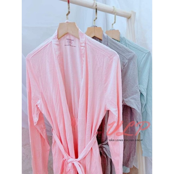 [BIGSIZE_95KG]_DN114_Áo choàng Cotton ngắn viền satin