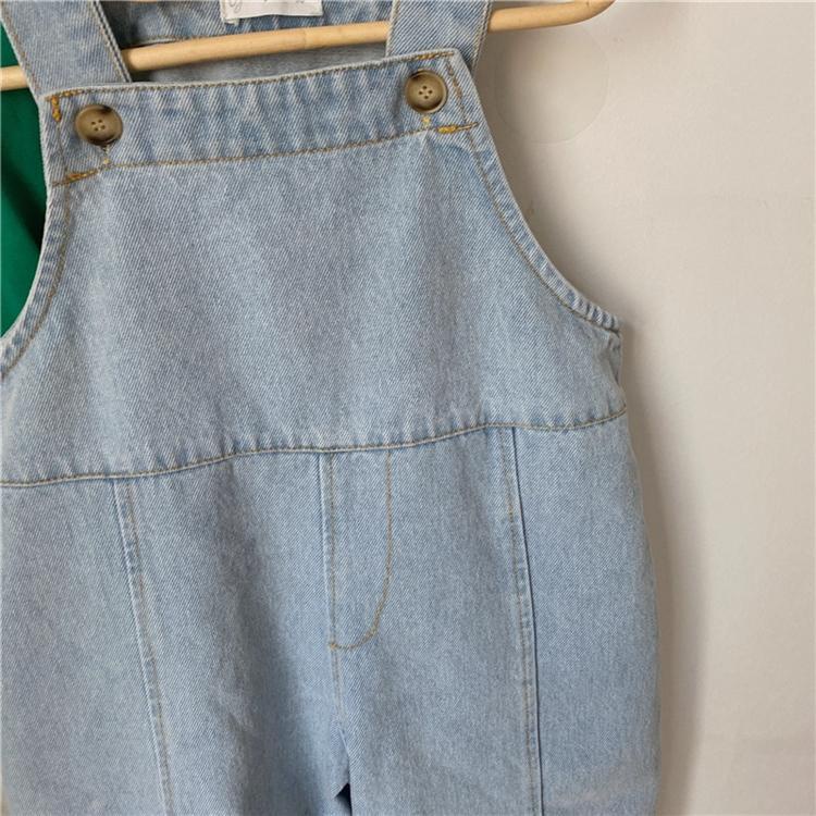 Quần Yếm Denim Ống Rộng Màu Sáng Phong Cách Hàn Quốc Nhật Bản Nhật Bản Mới 2022 Cho Bé Trai Bé Gái