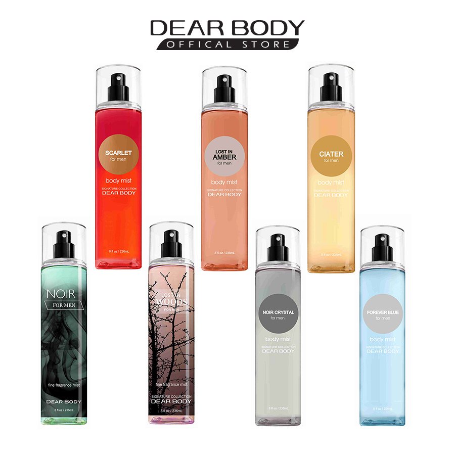 BODY MIST  MAN DEAR BODY 236ml - XỊT THƠM TOÀN THÂN nam - TẠO MÙI THƠM CƠ THỂ - LƯU HƯƠNG 5-8h