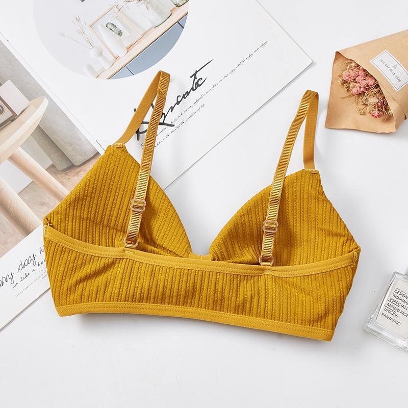 Áo bra thắt nơ 2 dây chất cotton không gọng đệm mỏng siêu nâng ngực AB7 | BigBuy360 - bigbuy360.vn