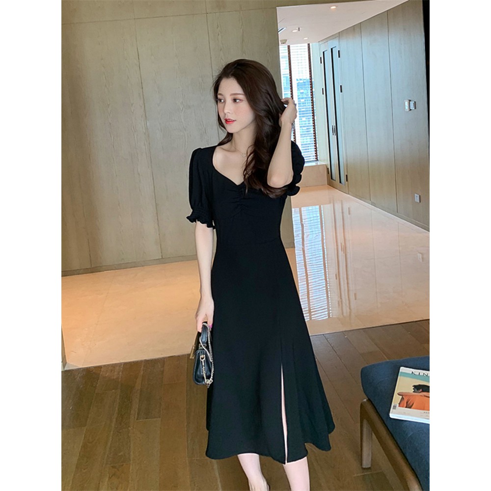 Đầm Nữ Tay Ngắn Cổ Chữ V Thời Trang Quyến Rũ | BigBuy360 - bigbuy360.vn