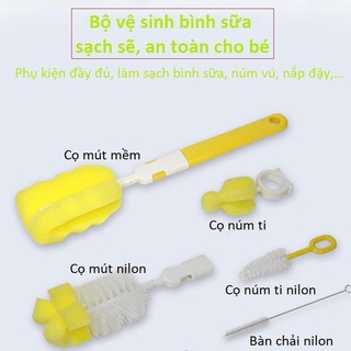 Cọ bình sữa 6 chi tiết