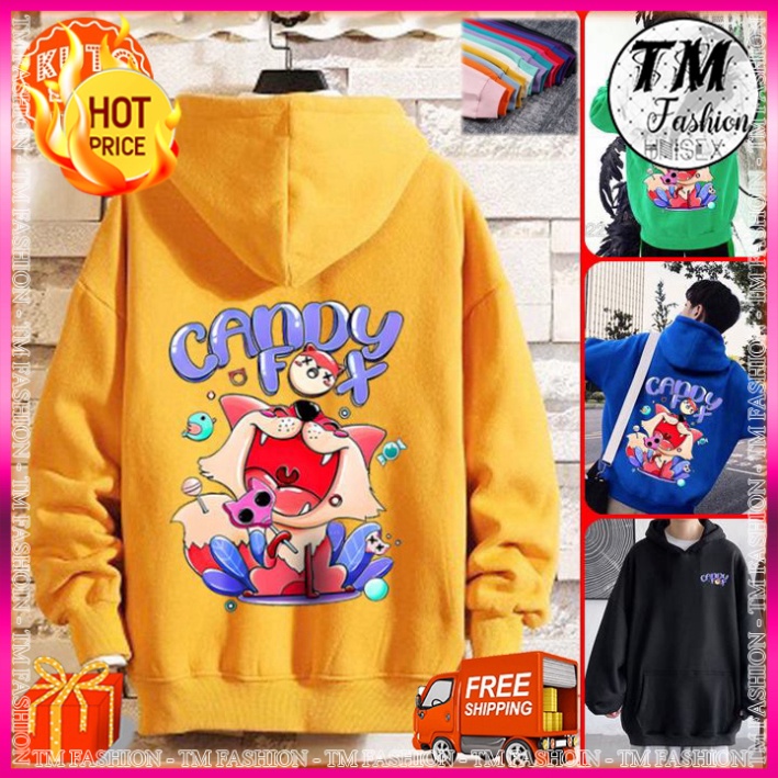 ÁO HOODIE CHÚ CÁO DỄ THƯƠNG - In Pet Siêu Bền Siêu Đẹp - Full Size Full Màu