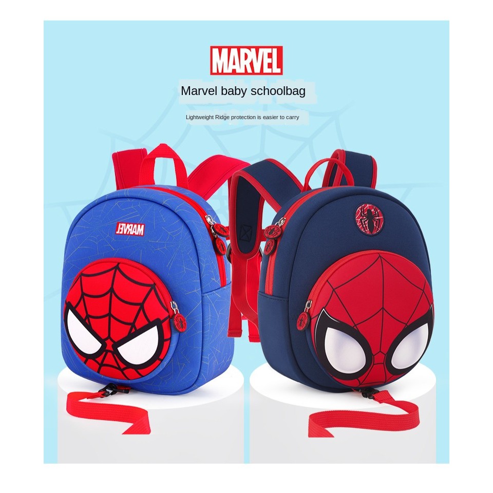 Ba Lô Hình Spiderman / Captain America Cho Bé Mẫu Giáo