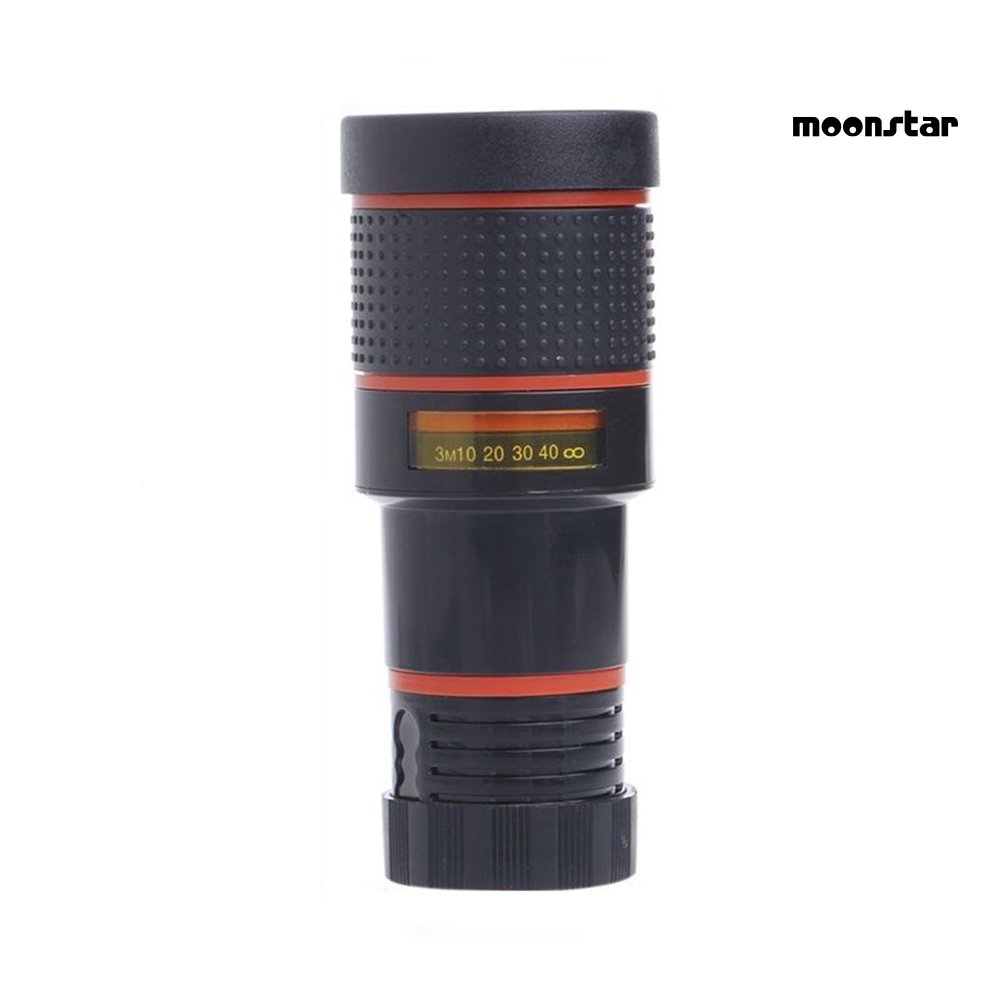 MNmoonstar Clip-on 8X Optical Zoom HD Telescope Camera Lens for Universal Mobile Phone