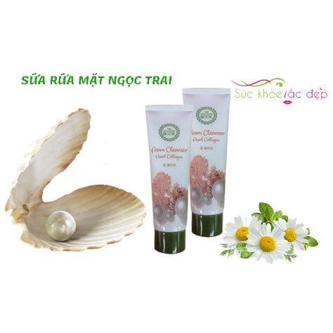 Sữa rửa mặt trắng da, tinh chất ngọc trai The Nature Book Foam Cleanser Pearl Collagen