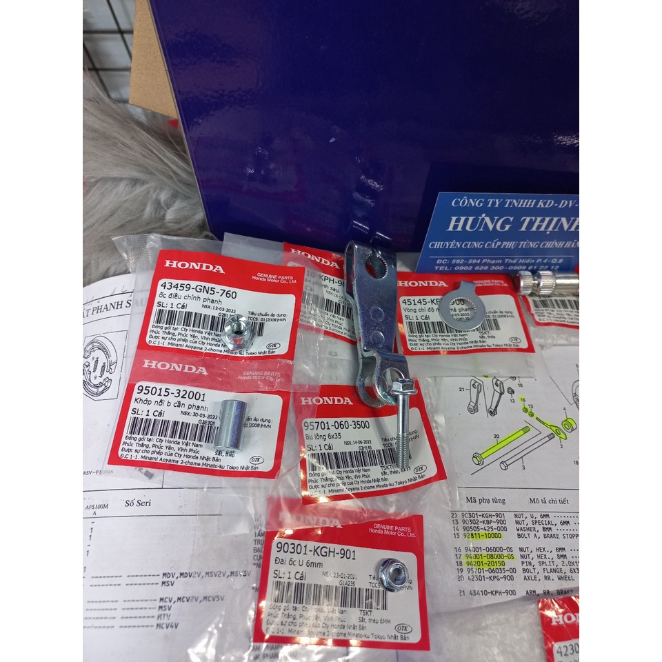 Cốt và Tán Trước Sau , Ốc dàn chân Wave : A , S , Rs , RSX 100 , Fu2 , Funeo , X