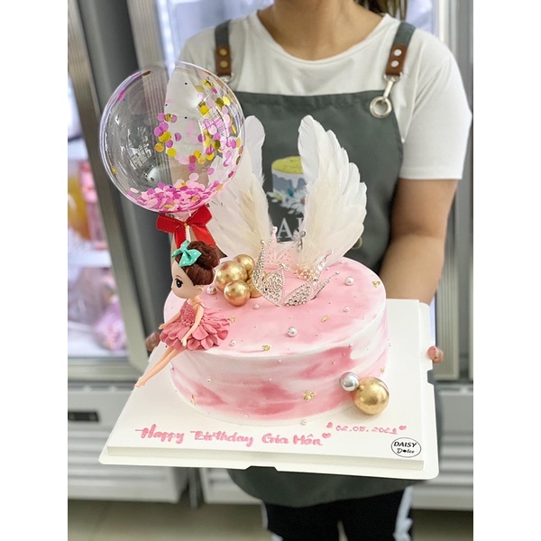 tem cắm Happy Birtday trang trí bánh, topper cake