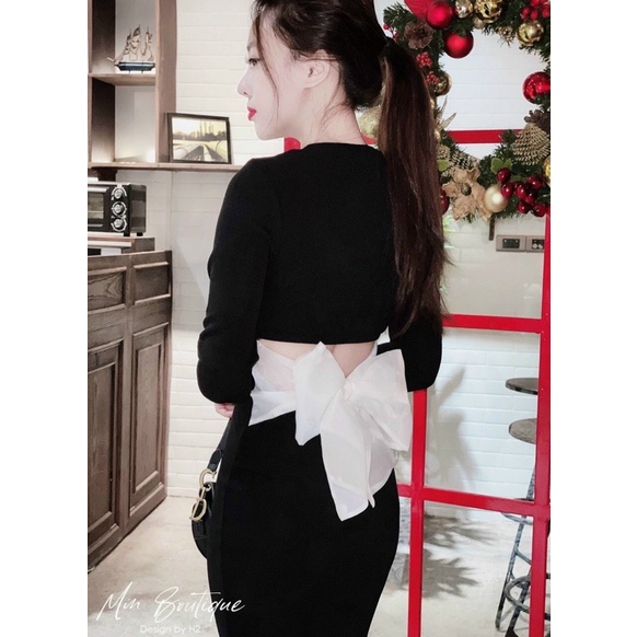 Đầm body nơ lưng đuôi cá | BigBuy360 - bigbuy360.vn