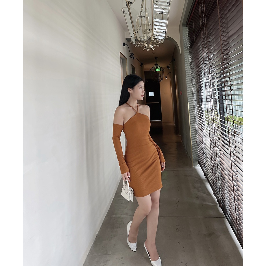 BBSTORE'S Đầm Thun Body yếm Trễ Vai Dự Tiệc   - D1040