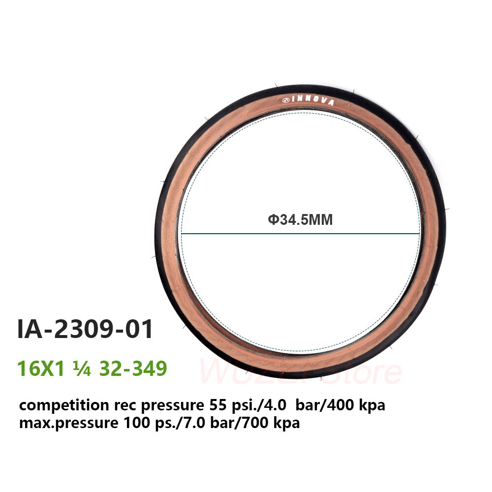 Lốp Xe Đạp Thể Thao INNOVA 16in 349 20inch 451 50 PSI
