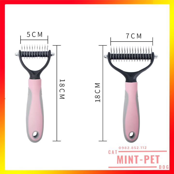 Lược cắt gỡ rối lông chó mèo giá rẻ loại to 7cm #MintPet