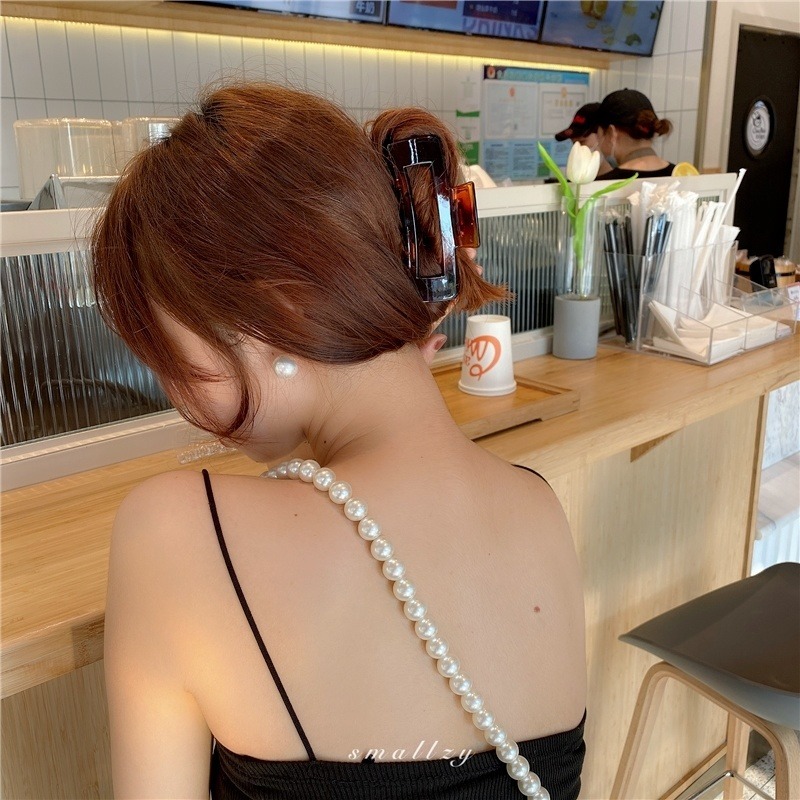 Kẹp tóc acrylic cỡ lớn thời trang dành cho nữ