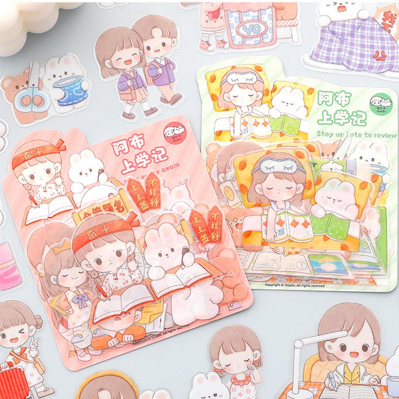 ⭐ iLado ⭐【1 PC】 sticker PET Không Thấm Nước Nhãn Hình Dán Cute Sticker Dễ Thương Sticker Trang Trí Sổ Hình Dán Sticker Trang Trí Sổ Dán Sổ Lưu Trữ Sticker Tập Vở Hiểm Bộ Sticker Nhãn Dán Sổ Chiết Lưu Trữ