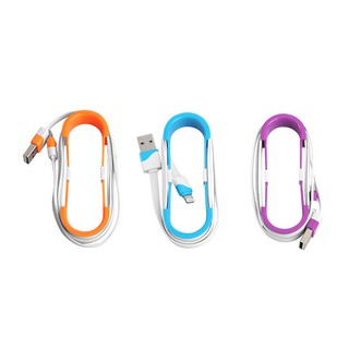 Cáp sạc Lightning dây dẹp nhiều màu