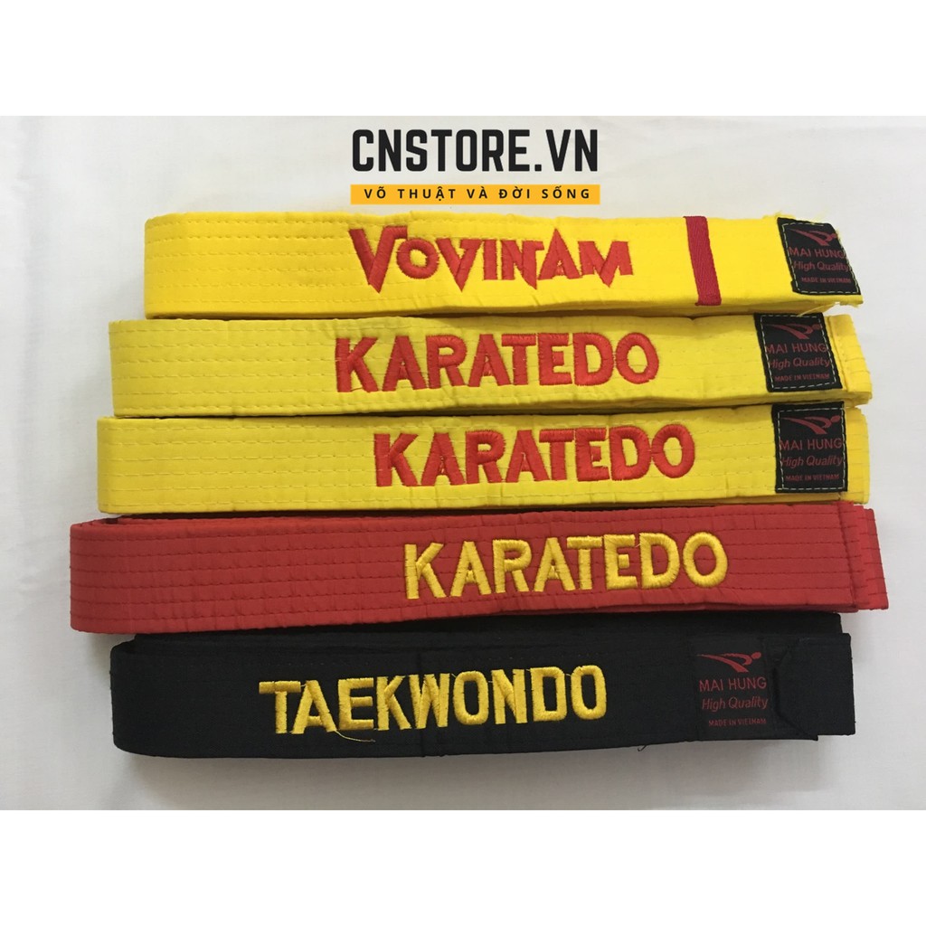 Đai Võ Taekwondo/Karate/Vovinam Giá Rẻ