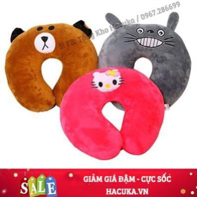 [FREESHIP - HÀNG LOẠI 1] Gối kê cổ gối chữ U Totoro chất liệu vải nhung cao cấp