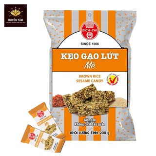 Kẹo gạo lứt mè Bích Chi đồ ăn chay thực phẩm chay cao cấp