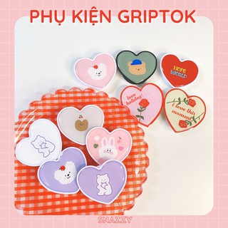 GRIPTOK/POPSOCKET /GIÁ ĐỠ ĐIỆN THOẠI TRÁI TIM PHONG CÁCH HÀN QUỐC