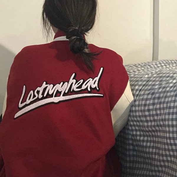 Áo khoác bóng chày dáng rộng phong cách retro cho nam và nữ