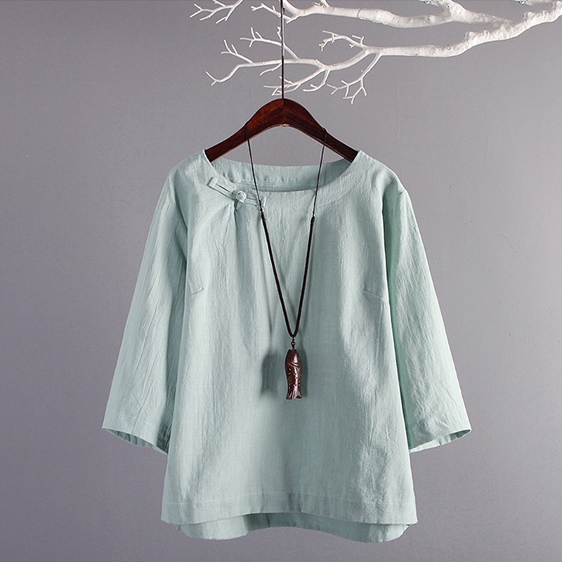 Áo kiểu tay lửng ZANZEA cổ tròn thanh lịch dành cho nữ