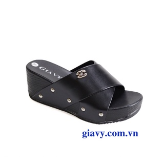 Dép nữ đế xuồng cao 6cm-giavy