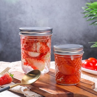 HỦ THUỶ TINH KIM CƯƠNG NẮP NHÔM 100ml-200ml