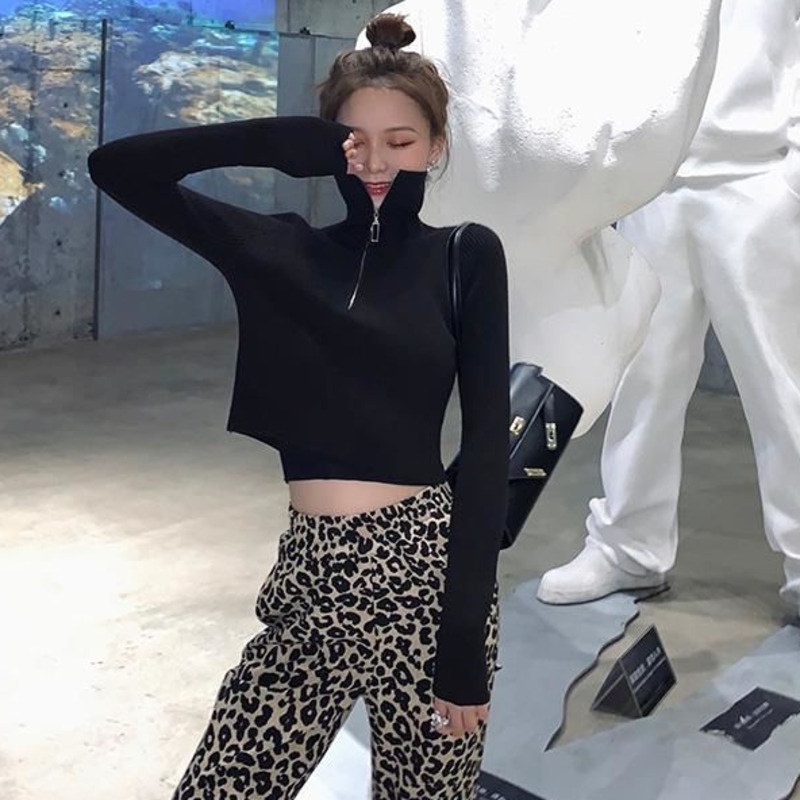 Áo Len Tay Dài Màu Trơn Thời Trang Dành Cho Nữ