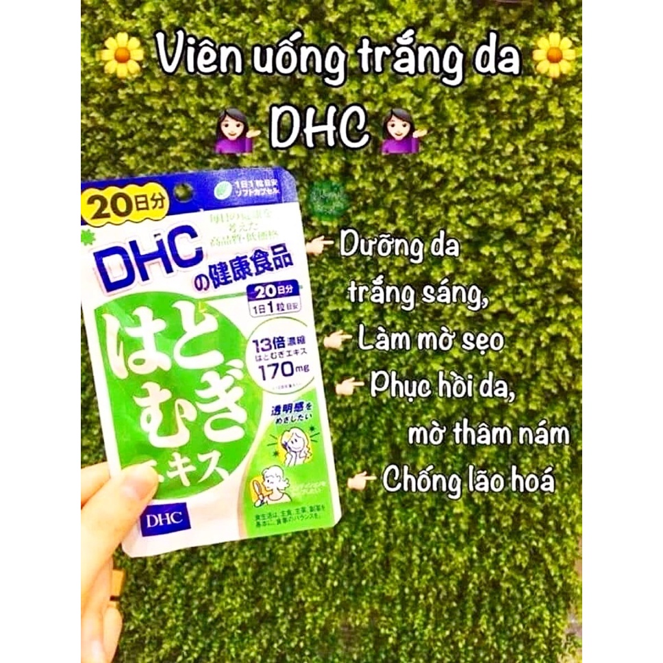 Viên uống làm sáng da chiết xuất ý dĩ DHC Coix Adlay Extract