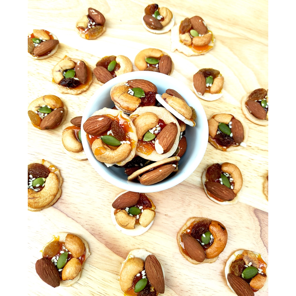 Bánh Đồng Tiền Mix Hạt Dinh Dưỡng - Bánh Mix Hạt 500g