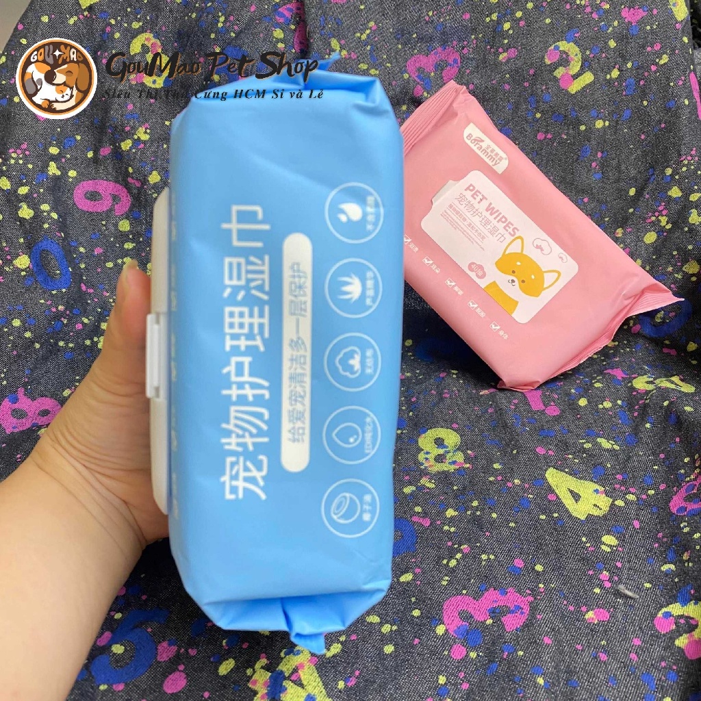 Khăn ướt đa năng borammy dành cho chó mèo - Goumao Pet