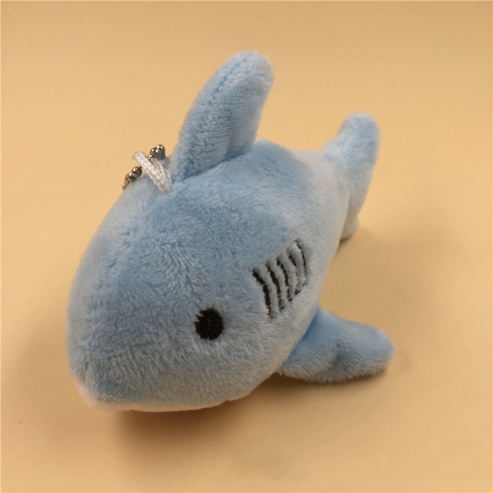 Móc khoá mini cá mập nhồi bông đồ chơi dễ thương xinh xắn làm quà tặng