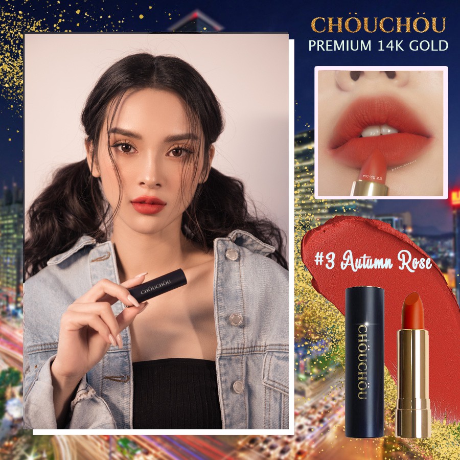 Son Chou Chou Mạ Vàng Premium Matte 14k Gold Edition