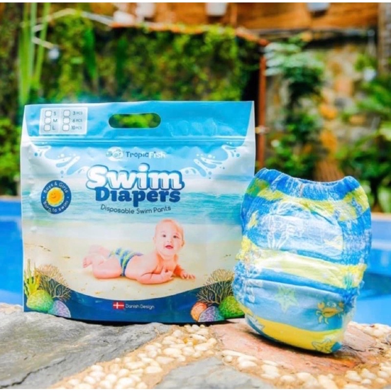 Tả Bỉm Quần Bơi TropicFish 3 size S M L Cho Bé 1 Miếng