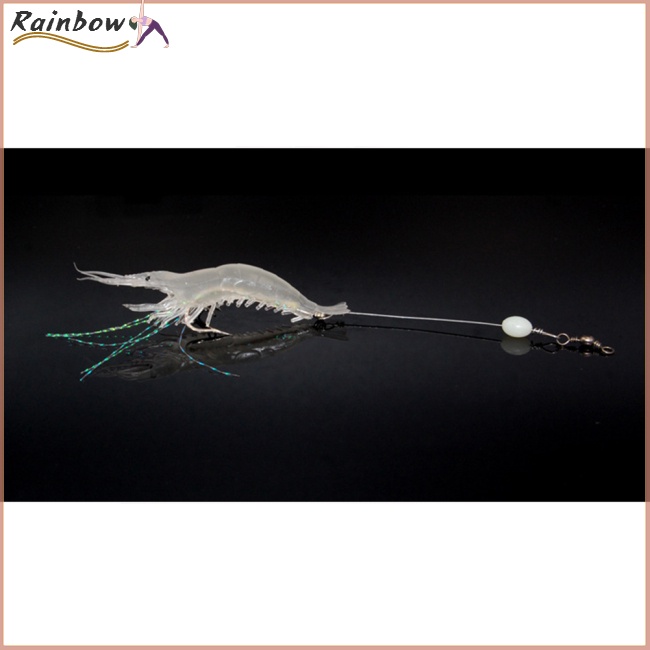Mồi câu cá giả hình con tôm mềm 9cm 6g tiện lợi