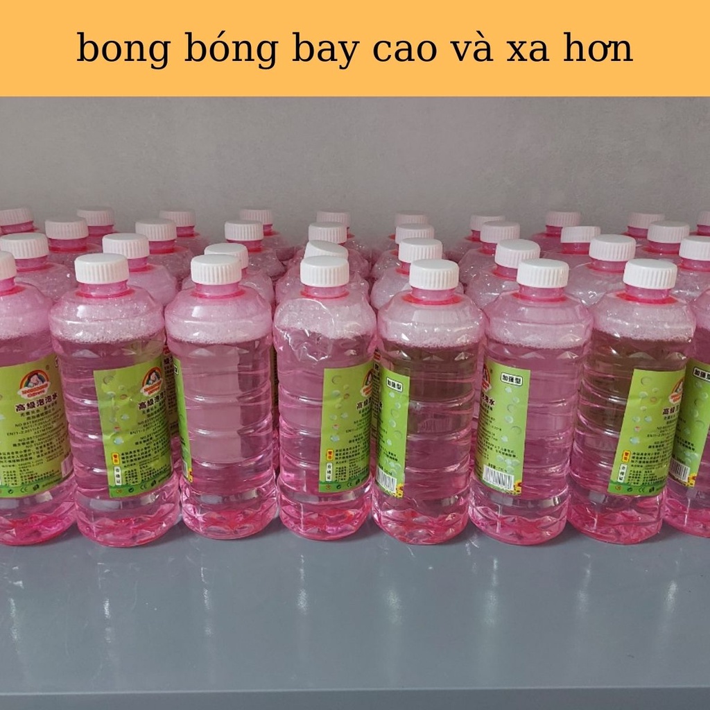 Nước Tạo Bong Bóng Xà Phòng Không Độc Hại Thích Hợp Cho Mọi Loại Súng Bong Bóng, Máy Bắn Bong Bóng,Dung Tích Từ 10-500ML