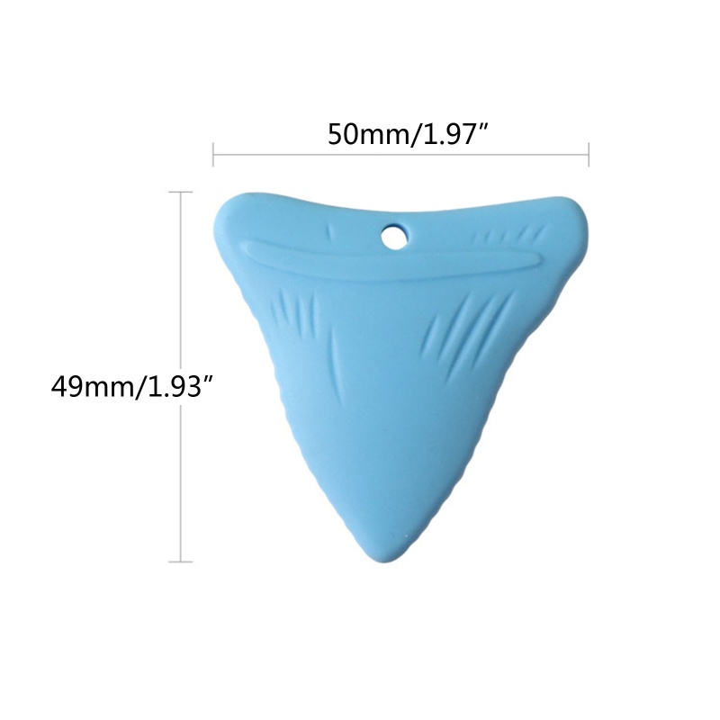 Vòng cổ Mặt Hình Cá Mập Bằng Silicon Không BPA Dễ Thương Dành Cho Trẻ Sơ Sinh Mọc Răng