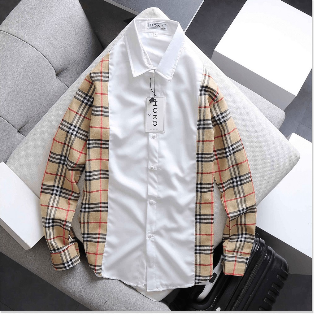 Áo sơ mi 3D TAY DÀI nam caro cực chất bao đẹp dành cho anh em KOKO MI STORE