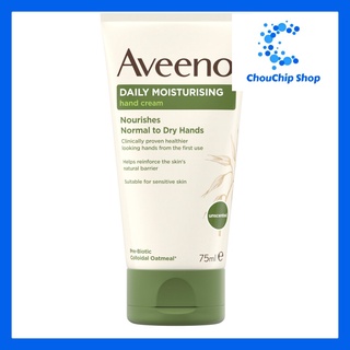 Kem dưỡng da tay Aveeno Daily Moisturising Hand Cream 75 ml – Găng tay bảo vệ tay thường xuyên (MỚI)