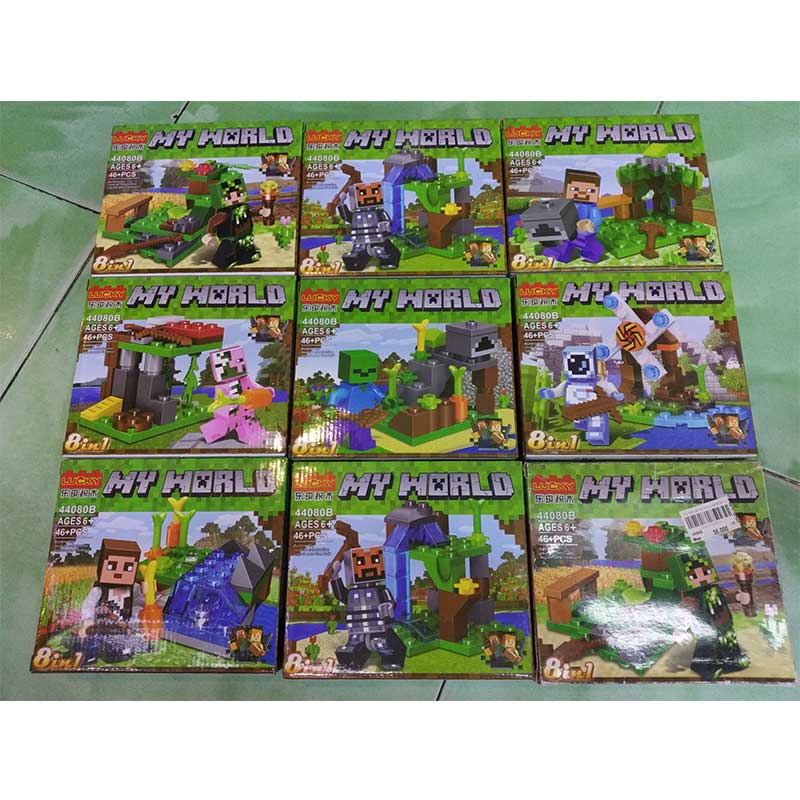 Đồ chơi lắp ráp Hộp ráp My World 44080B - 46pcs