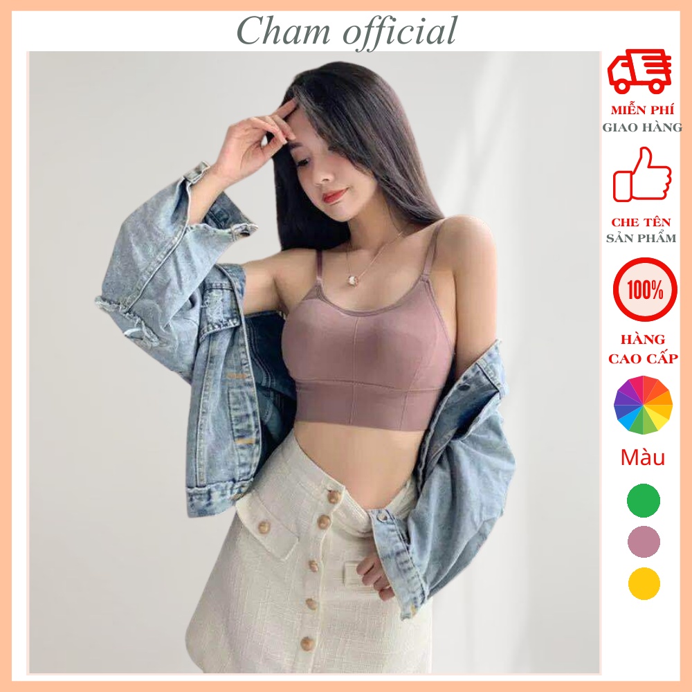 Áo bra 2 dây dáng croptop mặc tập Gym và Yoga 646