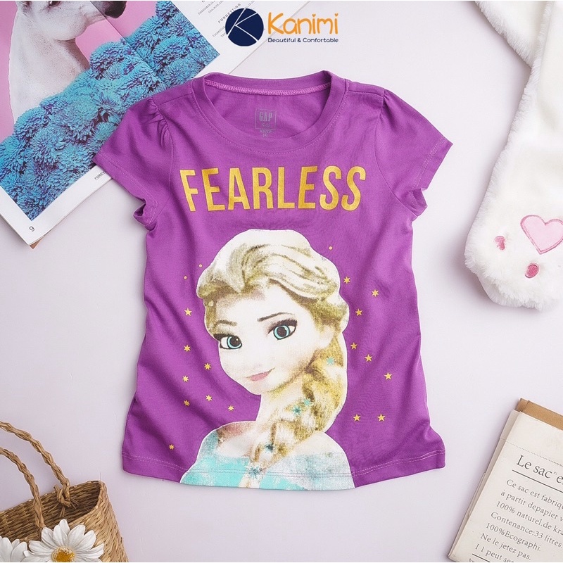 Set 3 áo bé gái vải xuất hình Elsa, ngựa Pony 4-14T