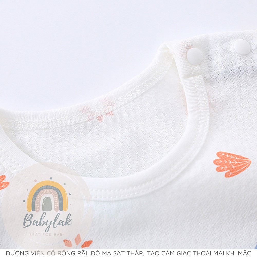 Đồ bộ quần áo thun cotton dành cho bé trai, bé gái mặc nhà mùa hè - Mẫu tay ngắn 2 - Size từ 4 đến 16kg