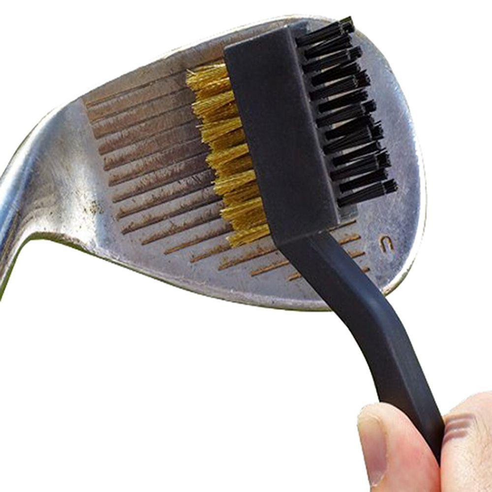 Bàn Chải Nylon Đánh Golf 2 Mặt Kèm Kẹp Gọn Nhẹ Chất Lượng Cao